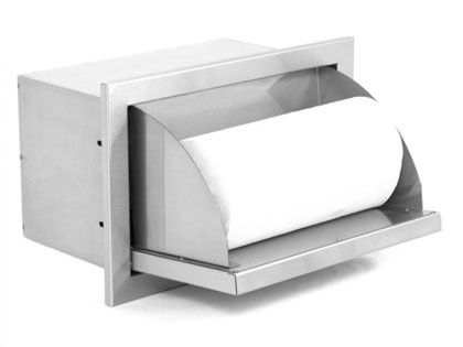 Black Diamond 16-inch Stainless Steel Flush Handle Paper Towel Holder