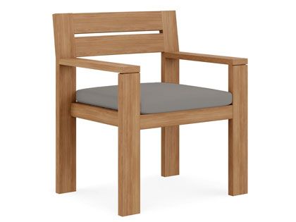 Harmonia Living Beja Outdoor Teak Dining Arm Chair