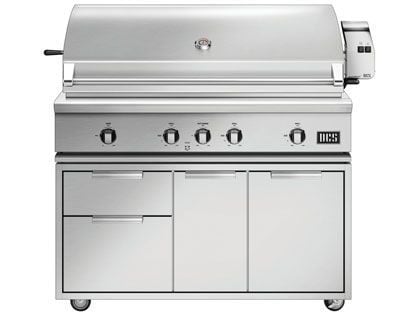 DCS Series 7 48-Inch Built-In Gas Grill With Rotisserie & Infrared Burner on CAD Cart
