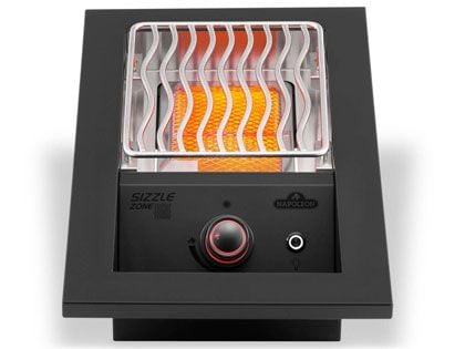 Napoleon Built-In 700 Series Inline Single Infrared Burner with Stainless Steel Cover - Matte Black