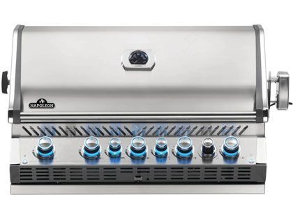 Napoleon Prestige PRO 665 Built-in Gas Grill with Infrared Rear Burner & Rotisserie Kit
