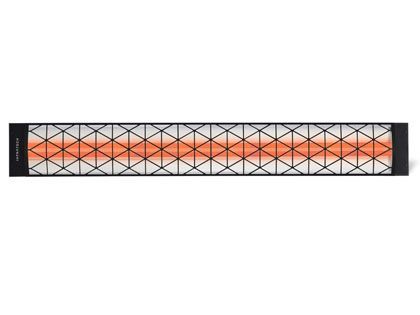 Infratech Contemporary Motif Collection 39-Inch 2000W Single Element Electric Infrared Patio Heater - Black