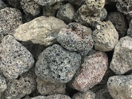 Warming Trends 1- 1.5 Inch Black Lava Rock - 47 Pounds