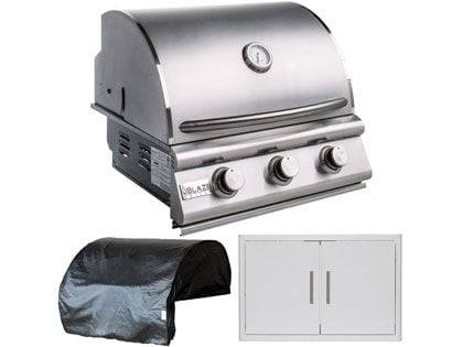 blaze BLZ-4LBM 3-piece outdoor kitchen package
