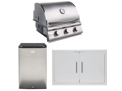 blaze BLZ-4LBM 3-piece outdoor kitchen package
