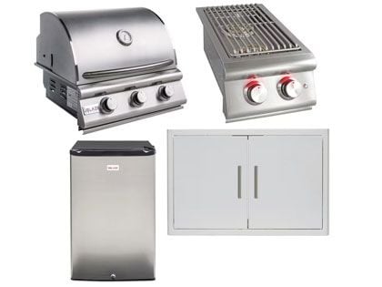 blaze BLZ-4LBM 4-piece outdoor kitchen package
