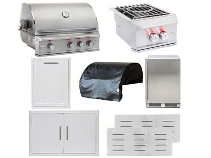 blaze professional lux 8-piece outdoor kitchen package
