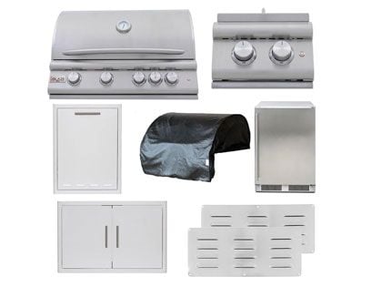 blaze lte+ marine grade 8-piece outdoor kitchen package
