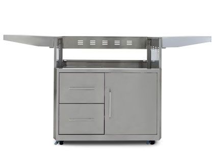 Blaze Grill Cart for Professional LUX 4-Burner Gas Grill with LED Lighting and Soft Close