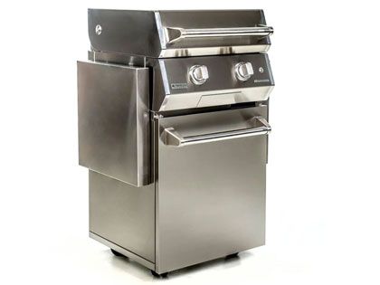HearthStone Brabura 22-Inch 2-Burner Stainless Steel Gas Griddle on Cart