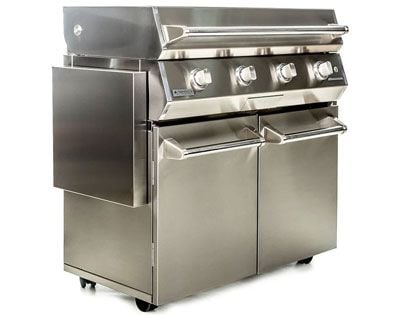 HearthStone Brabura 40-Inch 4-Burner Stainless Steel Gas Griddle on Cart
