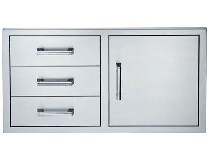 Broilmaster 42-Inch Single Door with Triple Drawer Combo