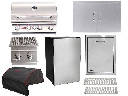 bull angus 8-piece 30-inch outdoor kitchen package
