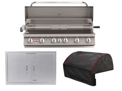 bull brahma 3-piece 6-burner outdoor kitchen package
