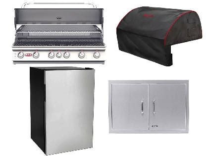 bull diablo 4-piece 6-burner outdoor kitchen package
