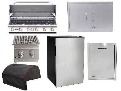 bull diablo 6-piece outdoor kitchen package
