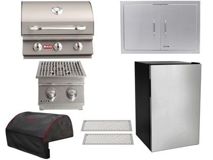 bull steer 7-piece outdoor kitchen package

