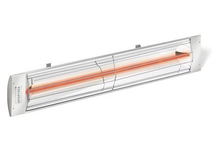 Infratech C-Series 33-Inch 1500W Single Element Electric Infrared Patio Heater - Stainless Steel