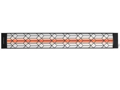 Infratech Craftsman Motif Collection 39-Inch 2000W Single Element Electric Infrared Patio Heater - Black