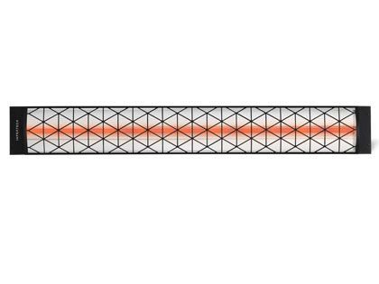 Infratech Contemporary Motif Collection 61 1/4-Inch 4000W Single Element Electric Infrared Patio Heater - Black