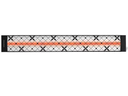 Infratech Traditional Motif Collection 39-Inch 2000W Single Element Electric Infrared Patio Heater - Black