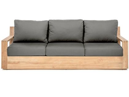 Harmonia Living Caldas Teak Wood Outdoor Sofa