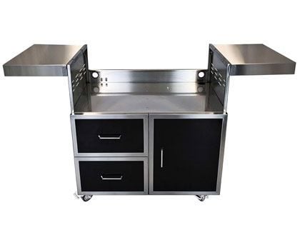 Wildfire Black 304 Stainless Steel 30-Inch Griddle Cart