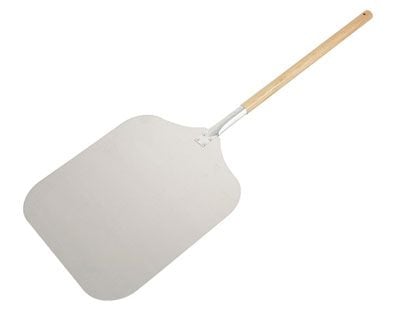 Chicago Brick Oven Aluminum 12-Inch x 14-Inch Pizza Peel with Detachable Wooden Handle