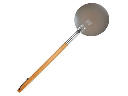 Chicago Brick Oven Aluminum 9-Inch Diameter Round Turning Pizza Peel with Detachable Wooden Handle
