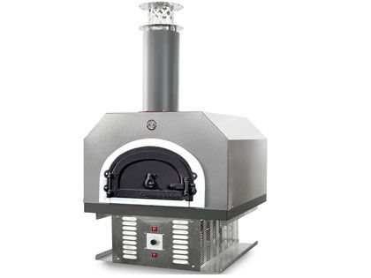 Chicago Brick Oven CBO 750 Countertop Residential Hybrid Outdoor Pizza Oven - Silver Vein