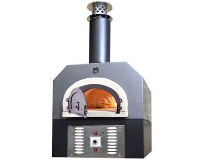 Chicago Brick Oven CBO 750 Countertop Residential Hybrid Outdoor Pizza Oven with Skirt- Stainless Steel