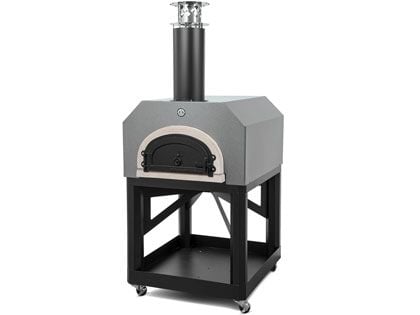 Chicago Brick Oven CBO 750 Mobile Stand Wood Fired Pizza Oven - Silver Vein