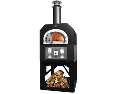 Chicago Brick Oven CBO-750 Hybrid Residential Outdoor Pizza Oven On Stand - Solar Black