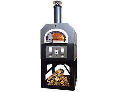 Chicago Brick Oven CBO-750 Hybrid Residential Outdoor Pizza Oven On Stand - Stainless Steel