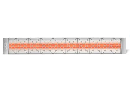 Infratech Mediterranean Motif Collection 61 1/4-Inch 6000W Dual Element Electric Infrared Patio Heater - Stainless Steel