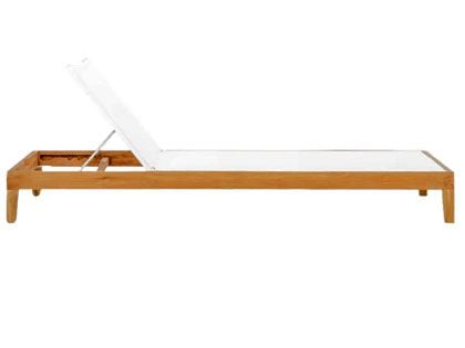 Harmonia Living Classic Teak Sling Chaise Lounge