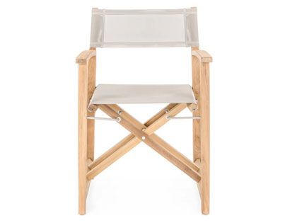 Harmonia Living Classic Teak Grey Director Arm Chair