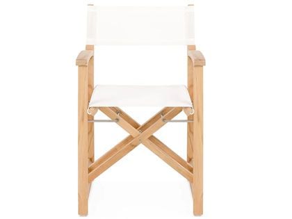 Harmonia Living Classic Teak White Director Arm Chair