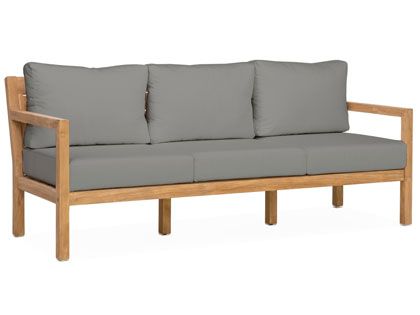 Harmonia Living Classic Teak Wood Outdoor Sofa