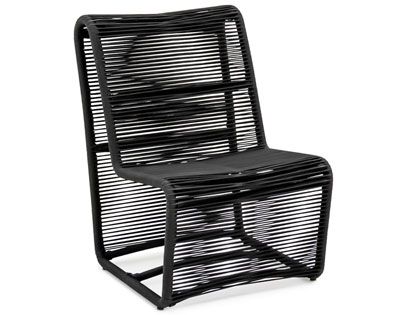 Harmonia Living Campo Black Armless Club Chair