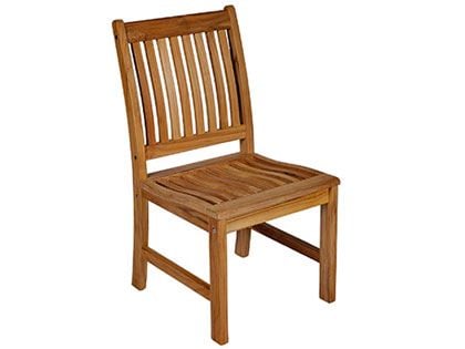 Compass Teak Patio Dining Side Chair
