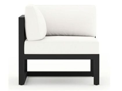 Harmonia Living Avion Black Aluminum Corner Seat