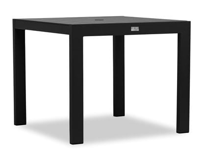 Harmonia Living Classic Aluminum 35-Inch 4-Seat Square Dining Table
