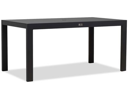 Harmonia Living Classic Aluminum 63-Inch 6-Seat Rectangular Dining Table