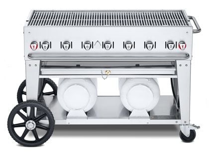 Crown Verity 48-Inch Club Series Propane Gas Grill with Horizontal Tanks