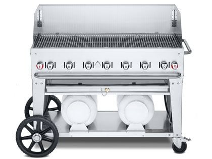 Crown Verity 48-Inch Club Series Propane Gas Grill with Windguard Package & Horizontal Tanks