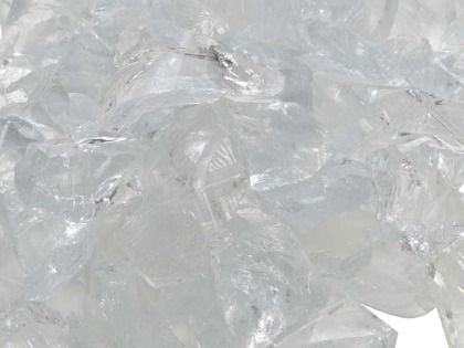 Dagan 1/4 - 3/4-Inch Fire Glass, 10 Pounds, Crystal