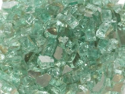 Dagan 1/4 Inch Reflective Fire Glass, 10 Pounds, Mint