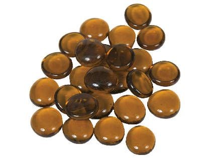 Dagan 3/4-Inch Iridescent Fire Beads 10 Pounds, Amber