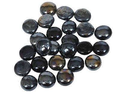 Dagan 3/4-Inch Iridescent Fire Beads 10 Pounds, Black